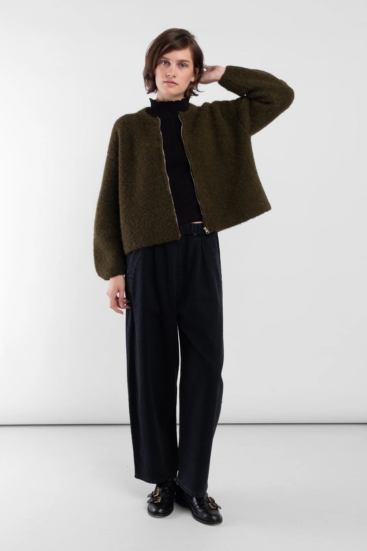 Faded Black Barrel Pant (Copy)