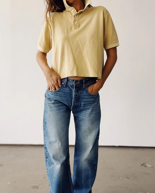 The Boxy Polo - Sand.