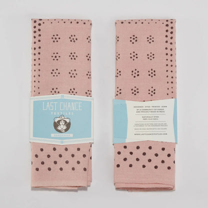 Natural Dye Silk Bandana in Ash Pink