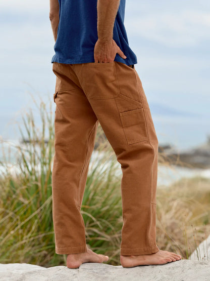 Canvas Work Pants - Almond