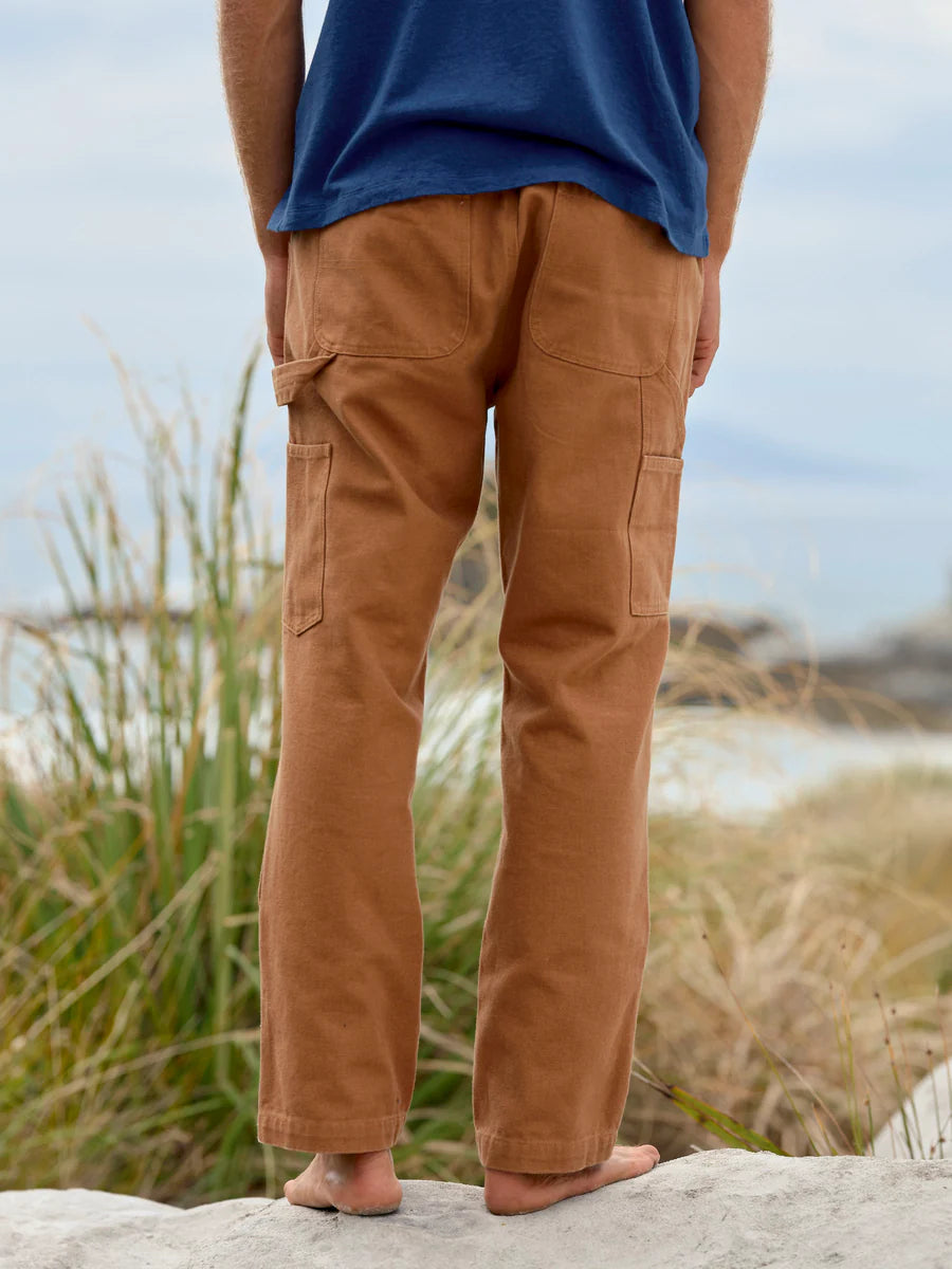 Canvas Work Pants - Almond