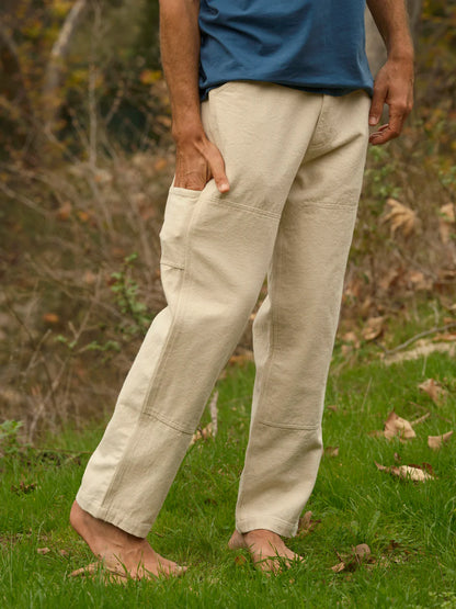 Canvas Work Pants - Natural