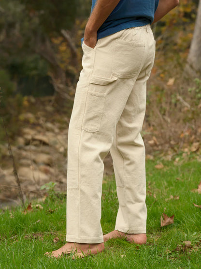Canvas Work Pants - Natural