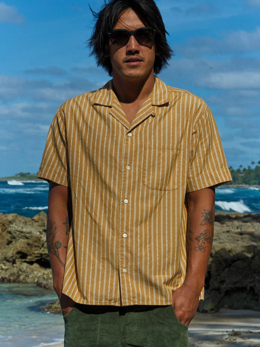 Cosmo Shirt - Mustard Dobby
