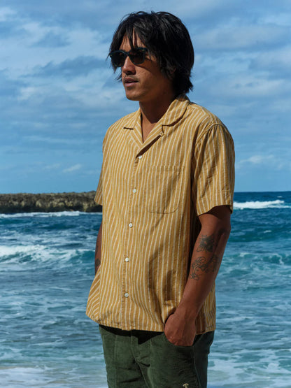 Cosmo Shirt - Mustard Dobby