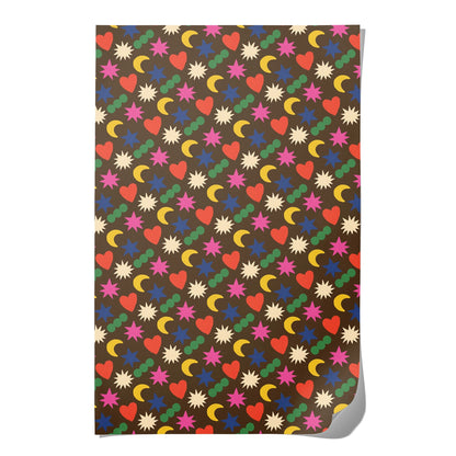 Rainbow Charms Wrapping Paper Roll