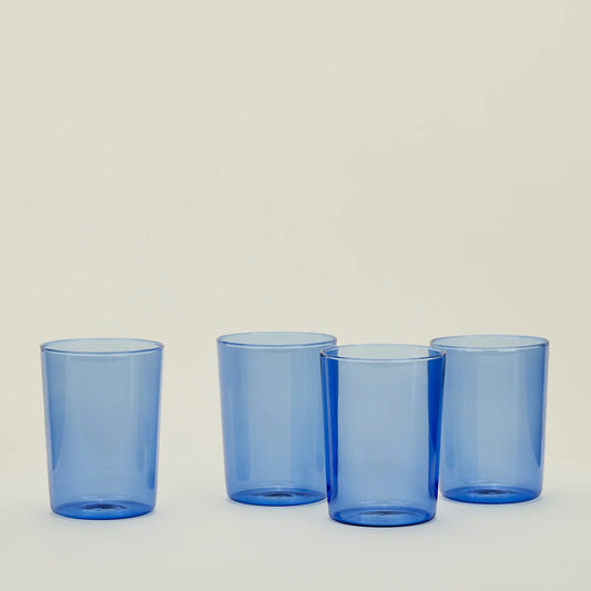 Essential Glassware - Set of 4 - Blue Large