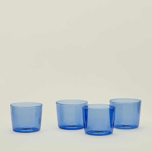Essential Glassware - Set of 4 - Blue Small