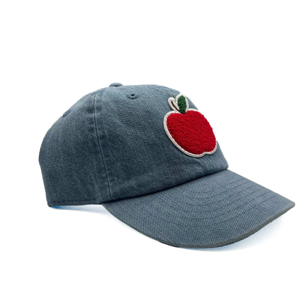 Apple Patch Baseball Hat - Denim