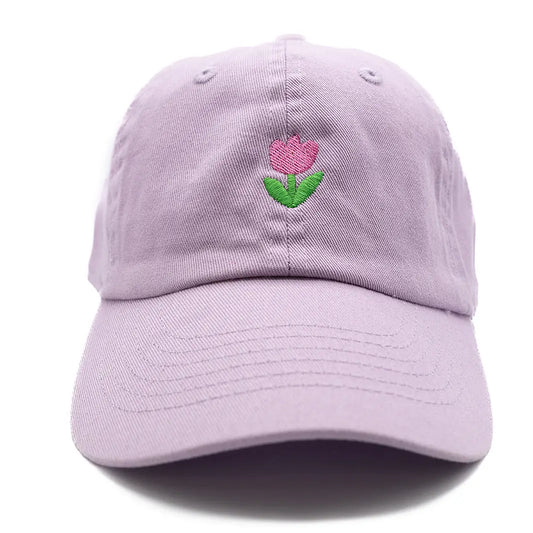 Tiny Tulip Baseball Hat - Lilac