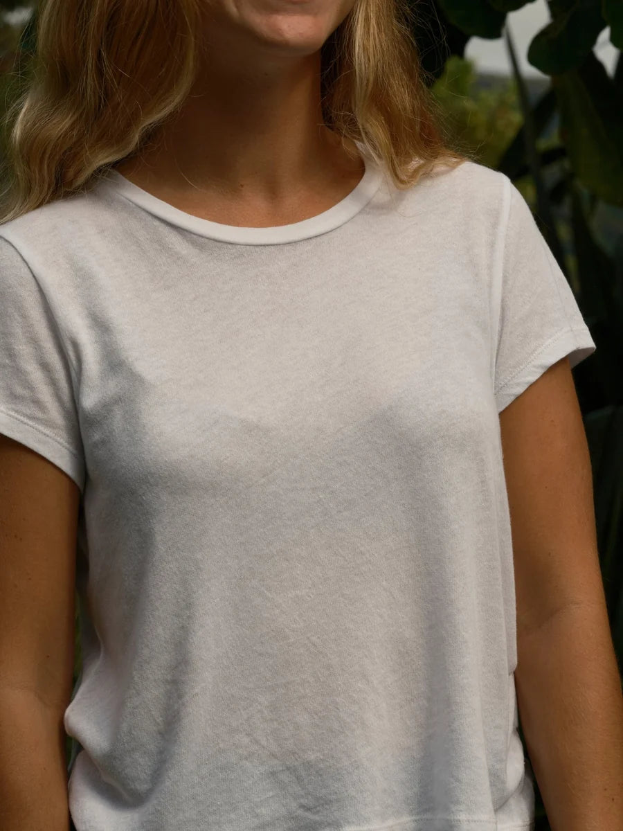 Featherweight Hemp Tee - White