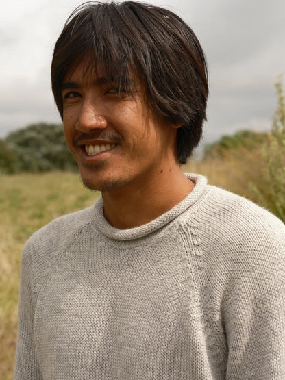 Fishermen Sweater - Pearl Grey