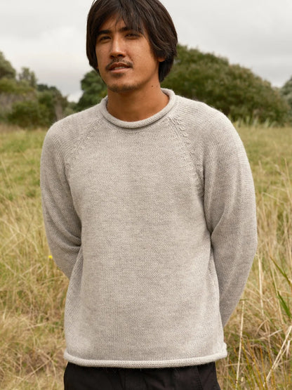 Fishermen Sweater - Pearl Grey