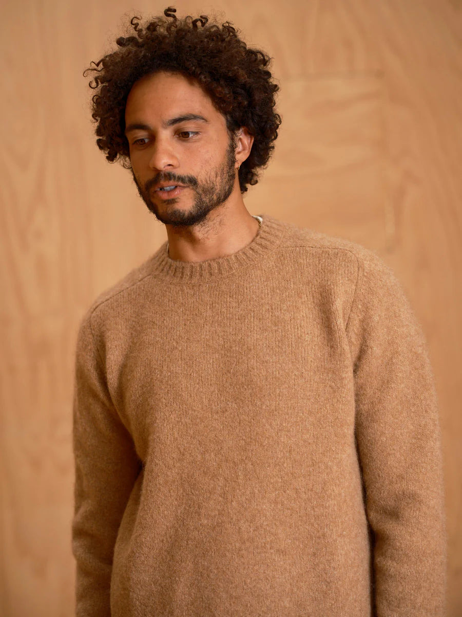 Fuzzy Cambridge Sweater - Butterscotch