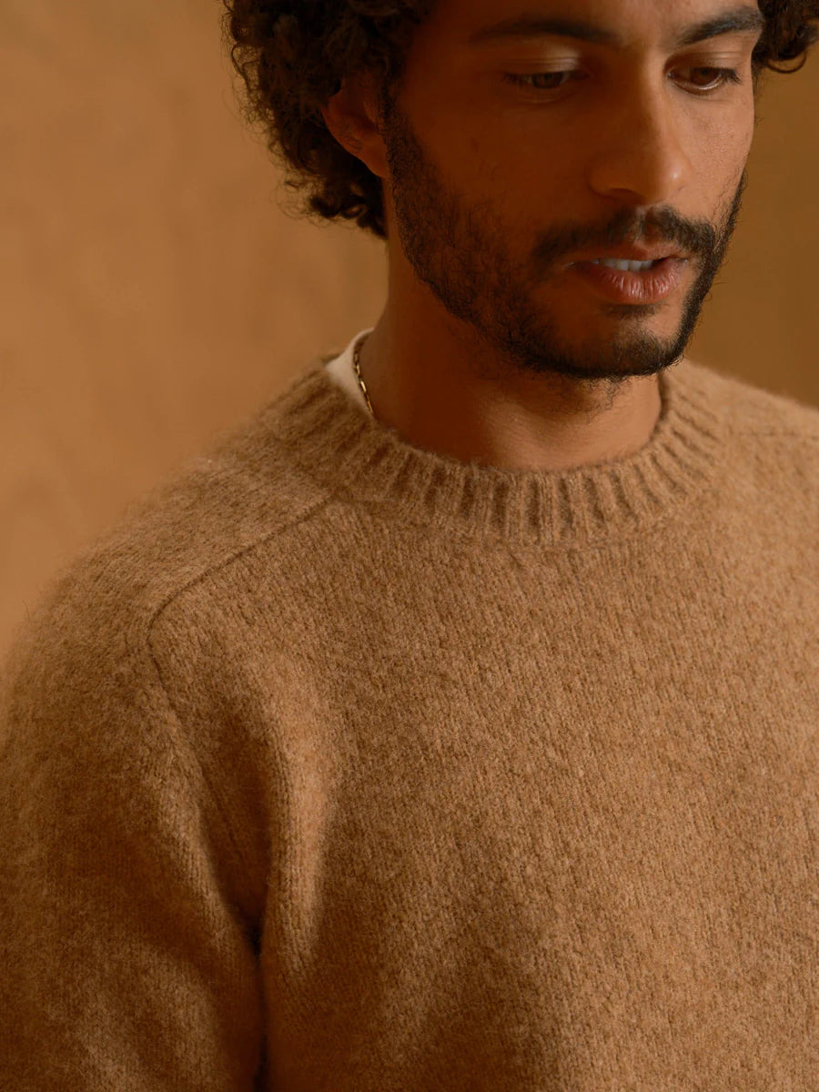 Fuzzy Cambridge Sweater - Butterscotch