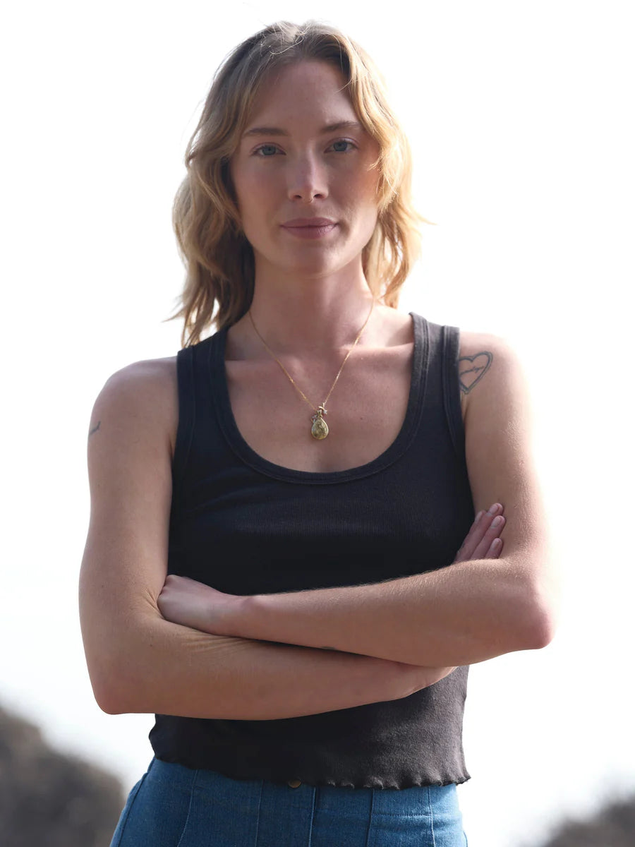 Hemp Rib Tank - True Black