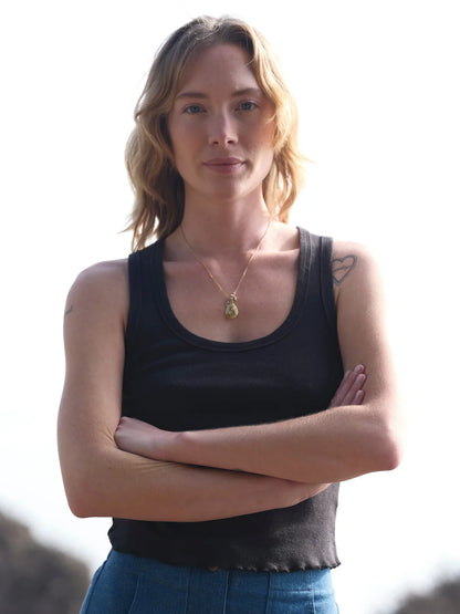 Hemp Rib Tank - True Black