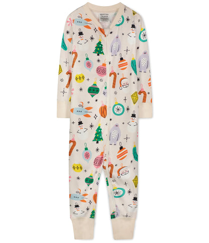 Vintage Ornament Holiday Baby Sleeper