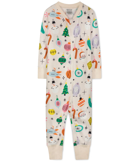 Vintage Ornament Holiday Baby Sleeper