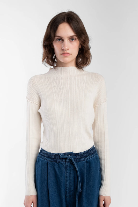 Isla Rib Top - Cream