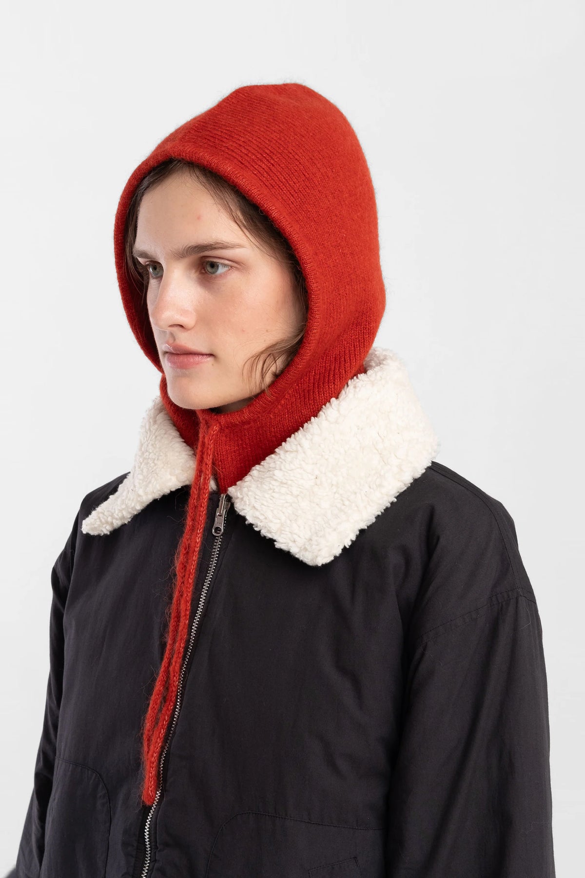 Knit Hood - Flame