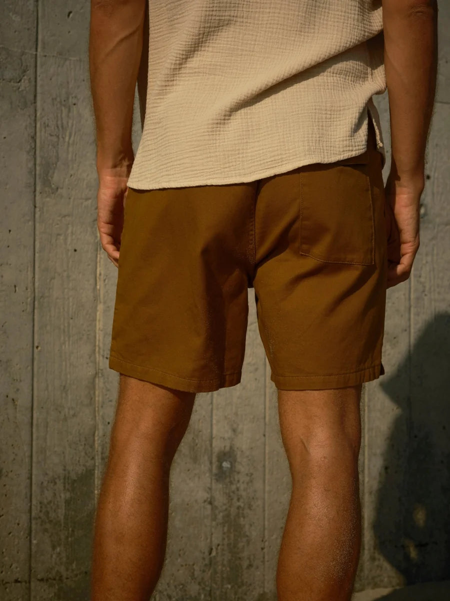 Lined Summer Shorts - Almond.