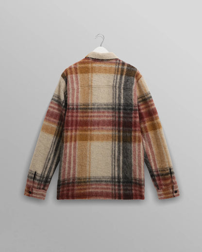 Nolan Overshirt Wool Blend Check - Natural/Muliticolor