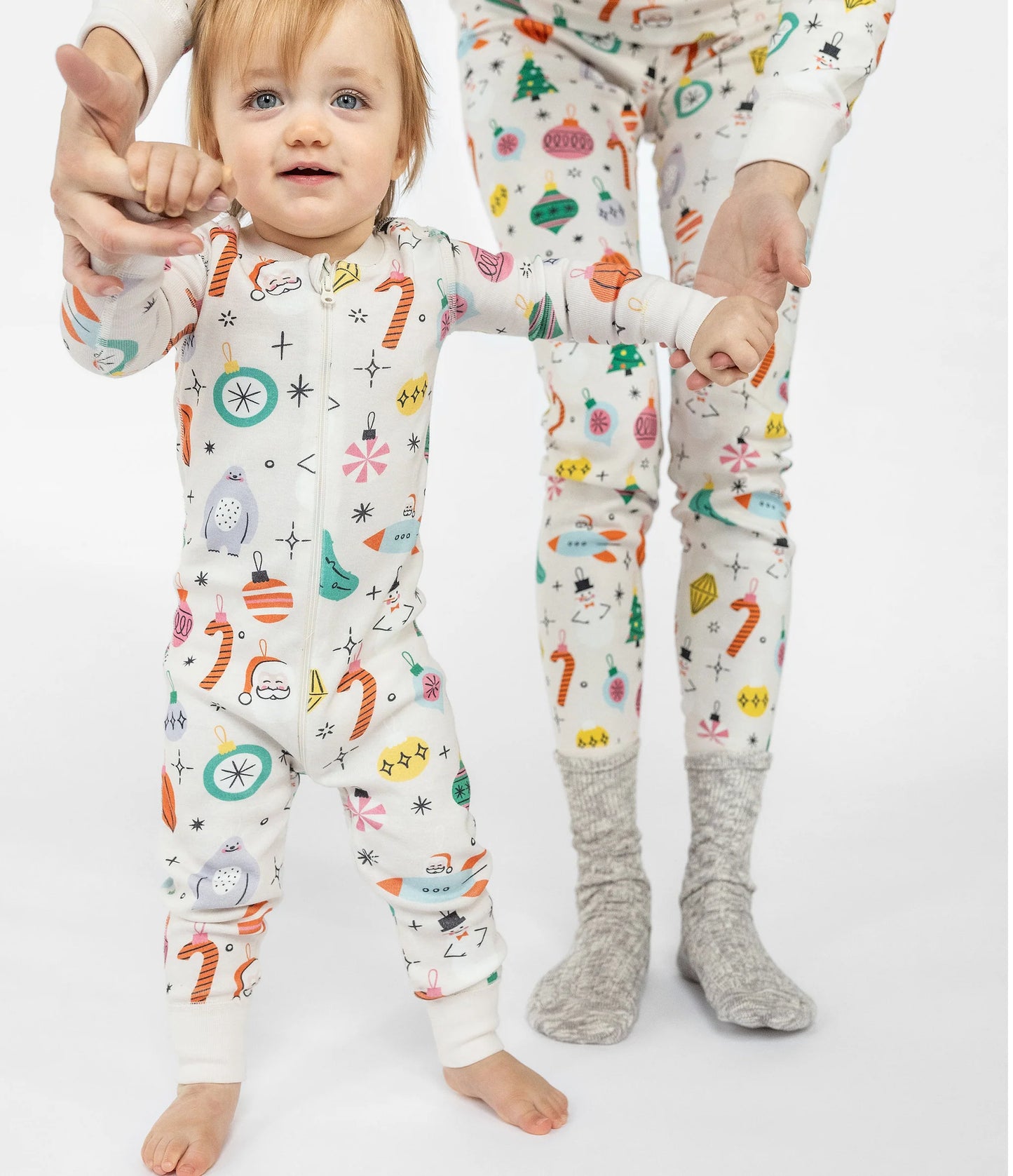 Vintage Ornament Holiday Baby Sleeper