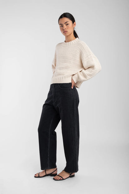 Cream Ribbon Sweater