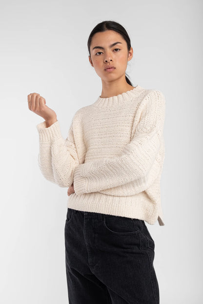 Cream Ribbon Sweater