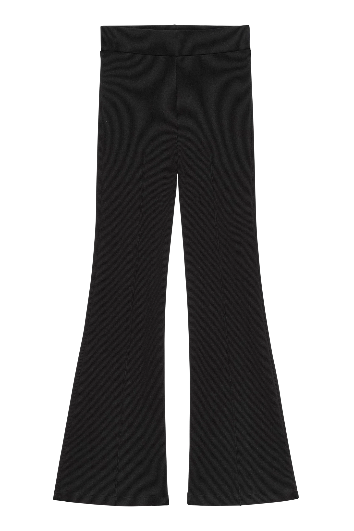 The Rib Kick Flare Pant - Black