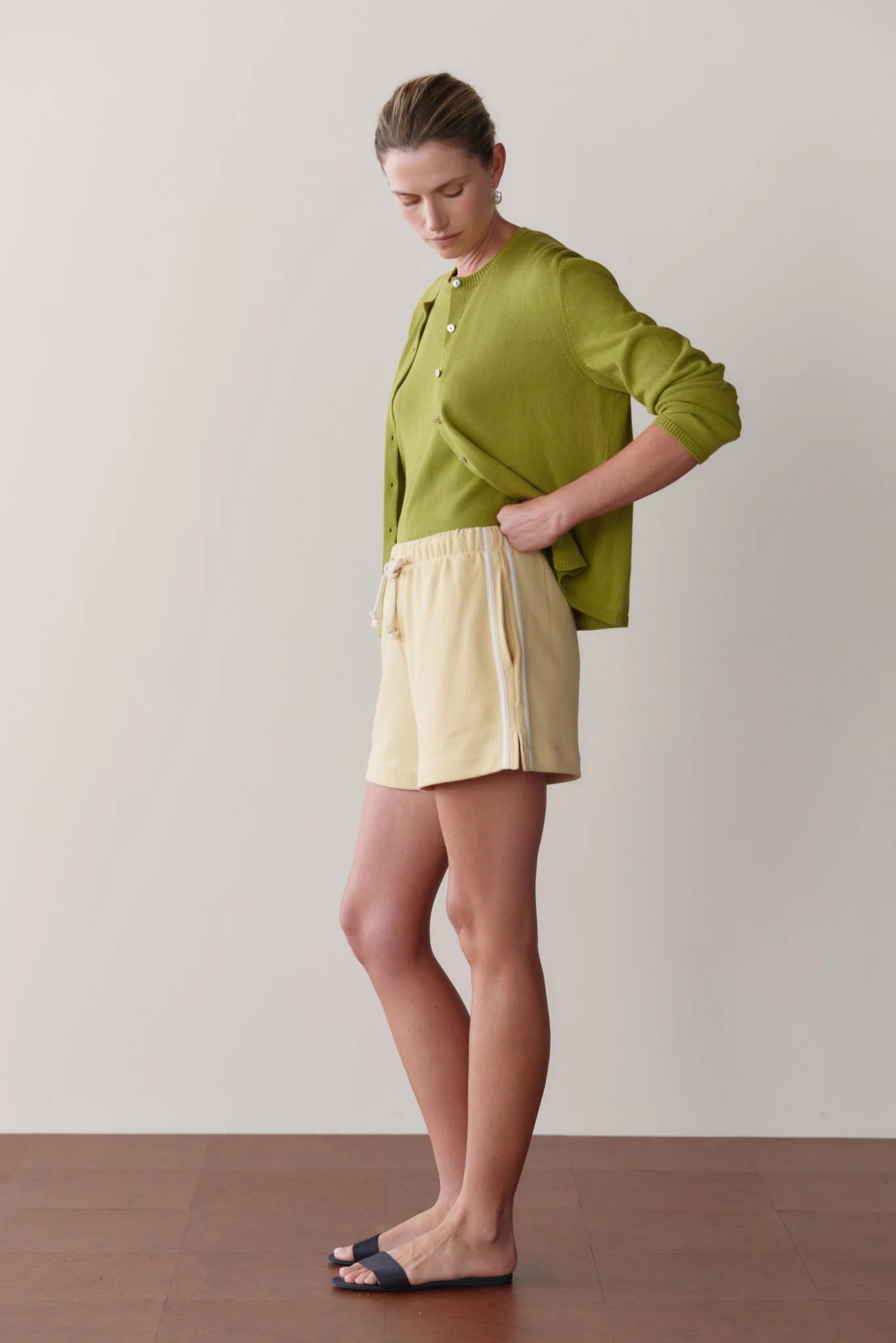 The Stripe Eco-Terry Short - Butter
