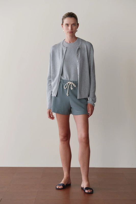 The Stripe Eco-Terry Short - Sage
