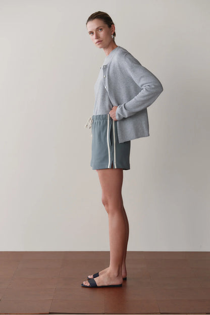 The Stripe Eco-Terry Short - Sage