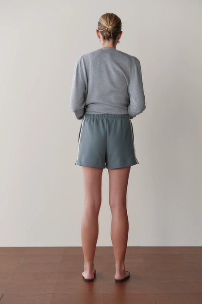 The Stripe Eco-Terry Short - Sage