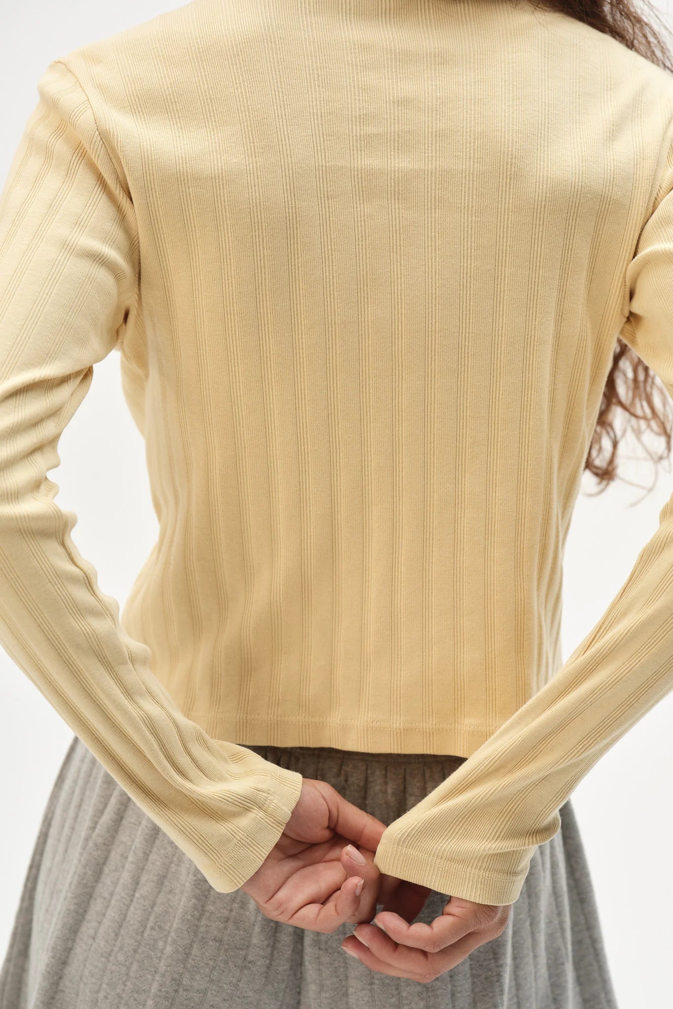 The Varied Rib Cardigan - Butter
