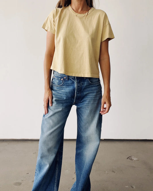 The Boxy Tee - Sand