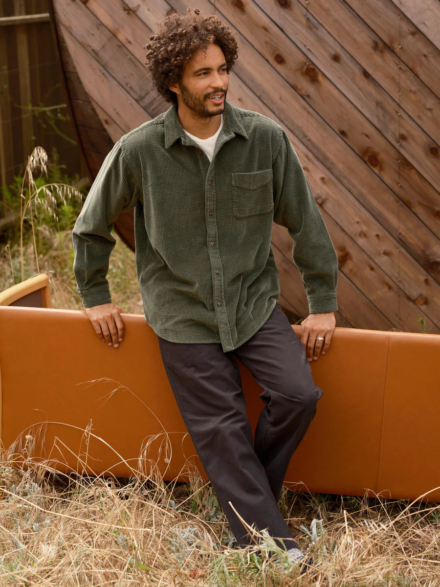 Thurston Shirt - Rover Green Corduroy