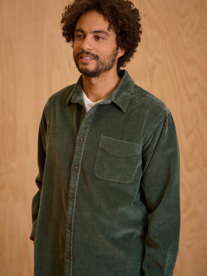 Thurston Shirt - Rover Green Corduroy