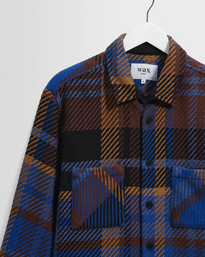 Whiting  -  Whiting Blue and Brown Bold Check Overshirt