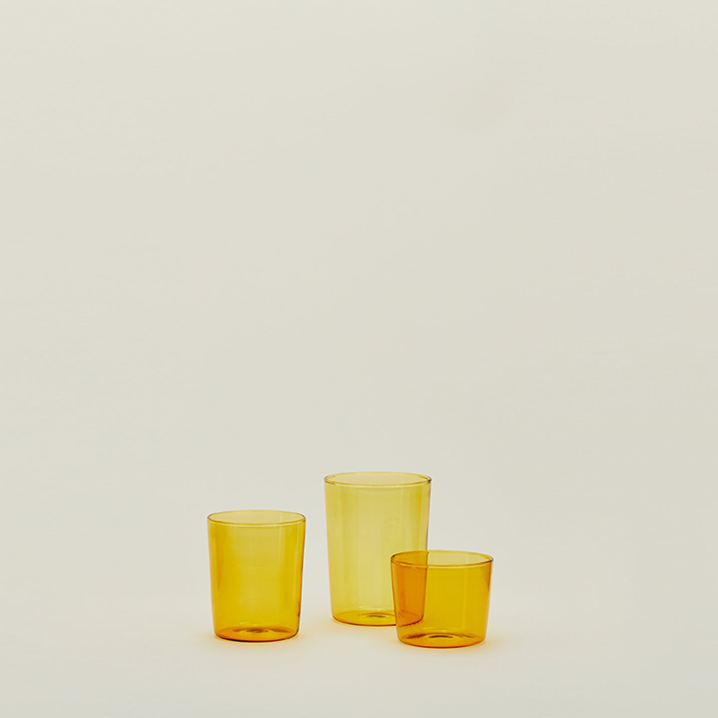 Essential Glassware - Set of 4 - Amber Large
