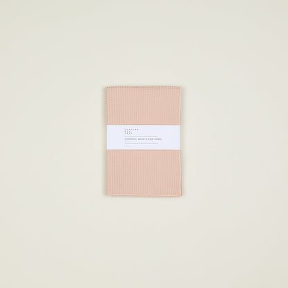 Essential Waffle Dish Towel - Set of 2 Blush/Terracotta