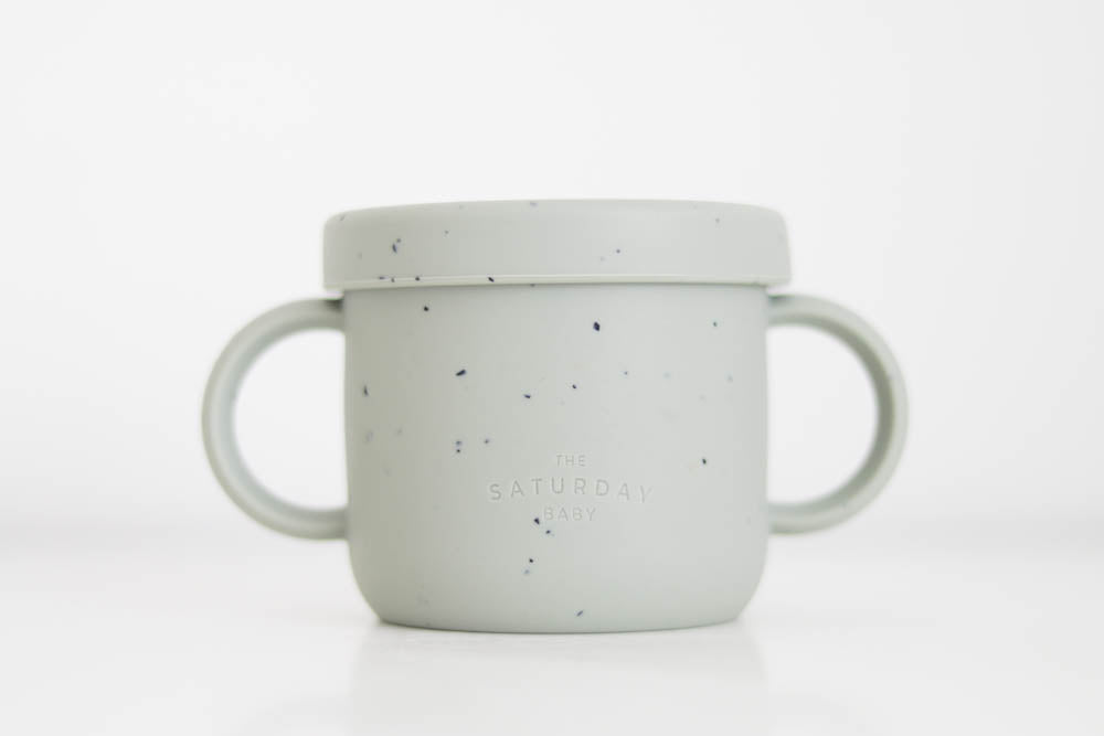 Silicone Snack Cup - Sage Speckled