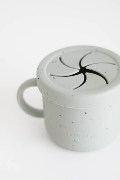 Silicone Snack Cup - Sage Speckled