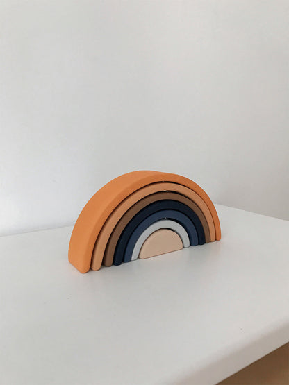 Mini Wooden Rainbow Nesting Arches - Desert Night